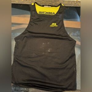 Addicted Brands Black and Yellow Tank Top